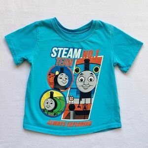 Thomas & Friends Steam Team No. 1 Always Exploring Train Characters T-Shirt 2T
